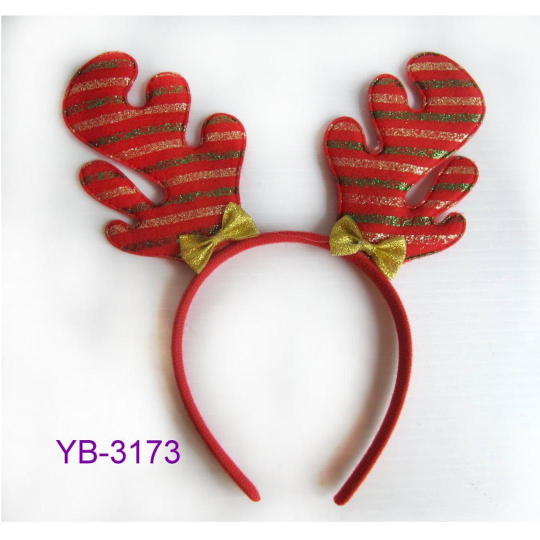 YB-3173 條紋鹿角髮箍