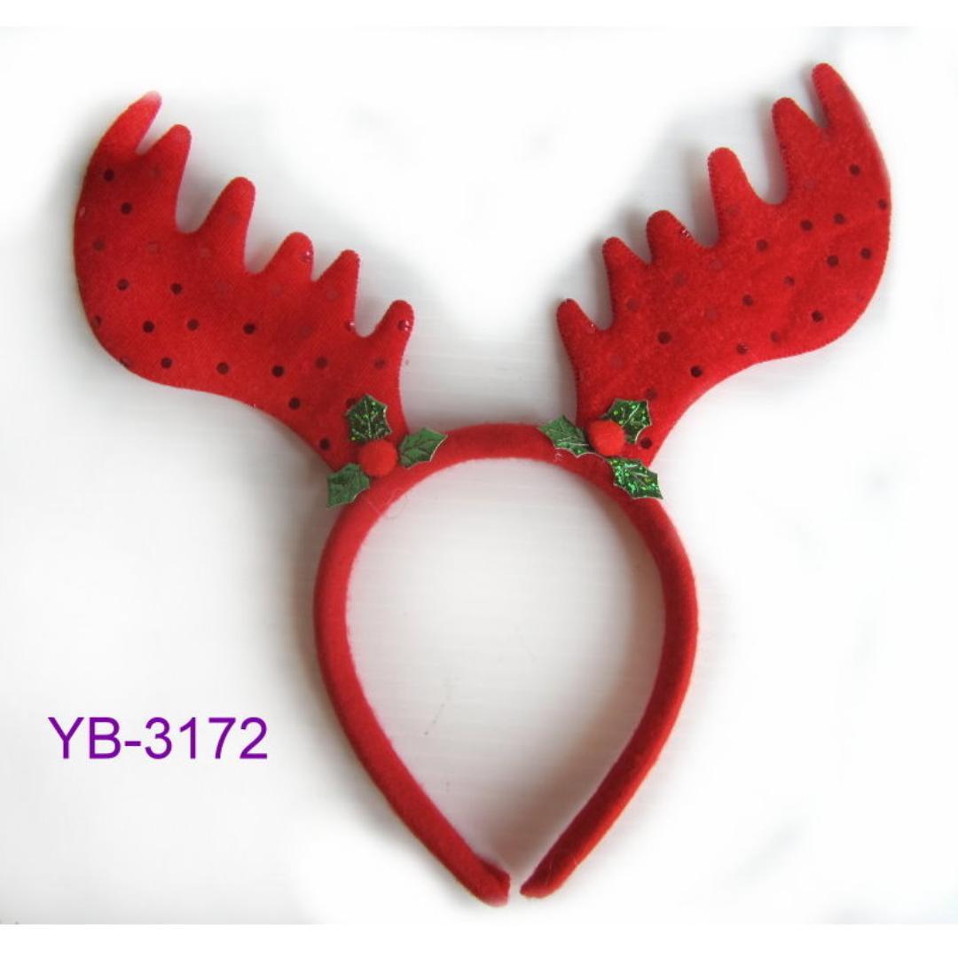 YB-3172 絨布鹿角髮箍
