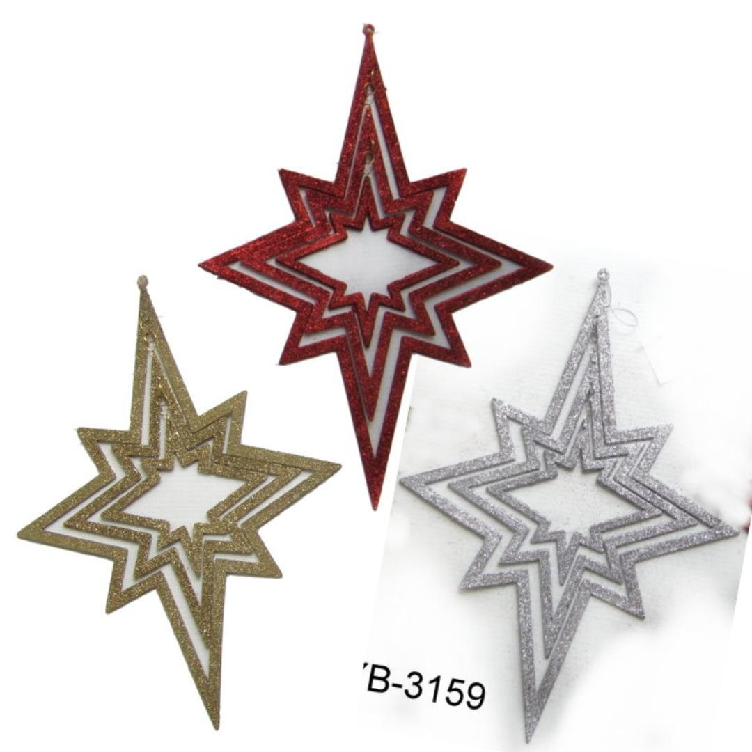 YB-3159 三層八角星吊飾