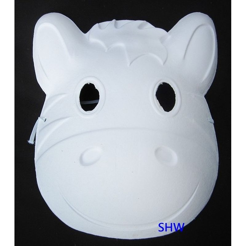 YB-2730  DIY小馬彩繪紙漿面具