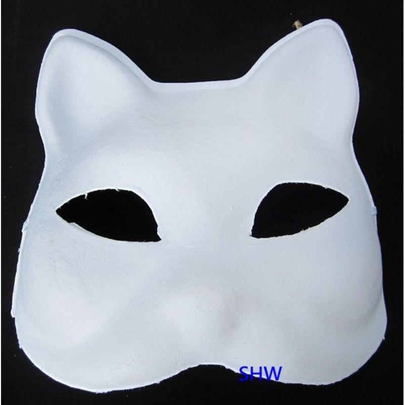 YB-2730  DIY貓咪彩繪紙漿面具