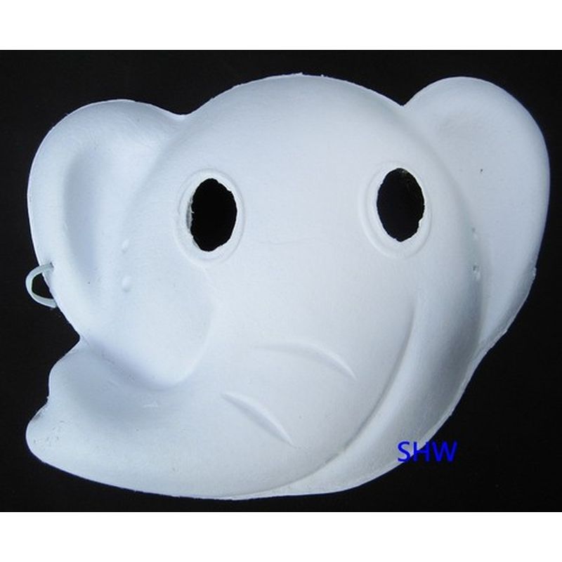 YB-2730  DIY大象彩繪紙漿面具