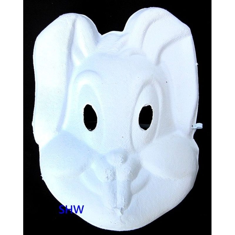 YB-2730  DIY兔寶寶彩繪紙漿面具