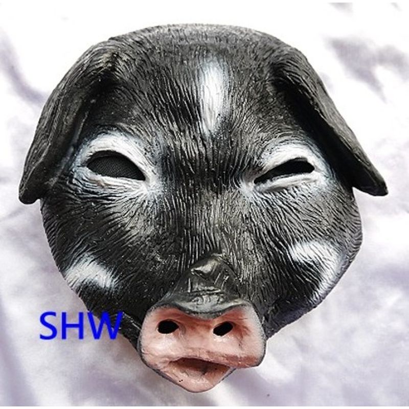 YB-2725 動物軟膠小豬面具
