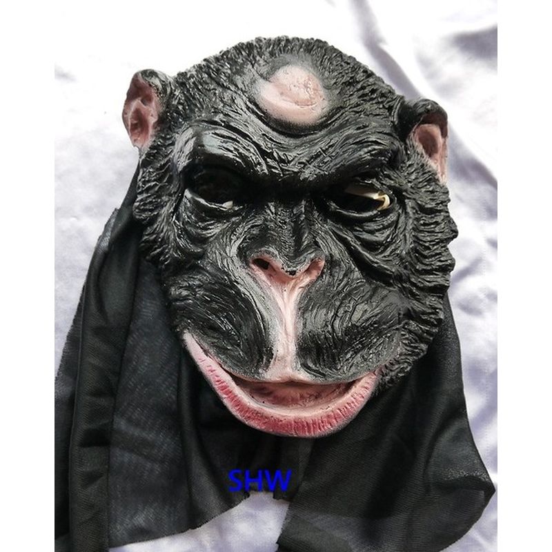 YB-2725 動物軟膠猩猩面具