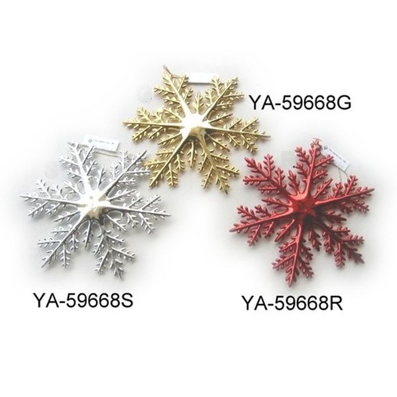 YA-59668 6" 雪花片 (電鍍)