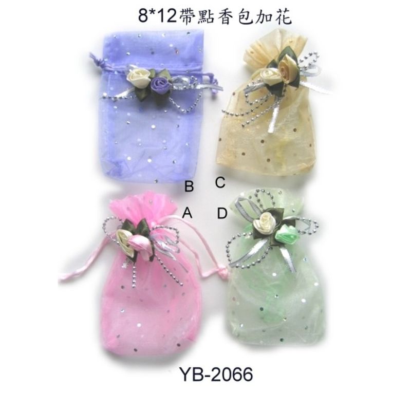 YB-2066 8*12帶點香包袋+花