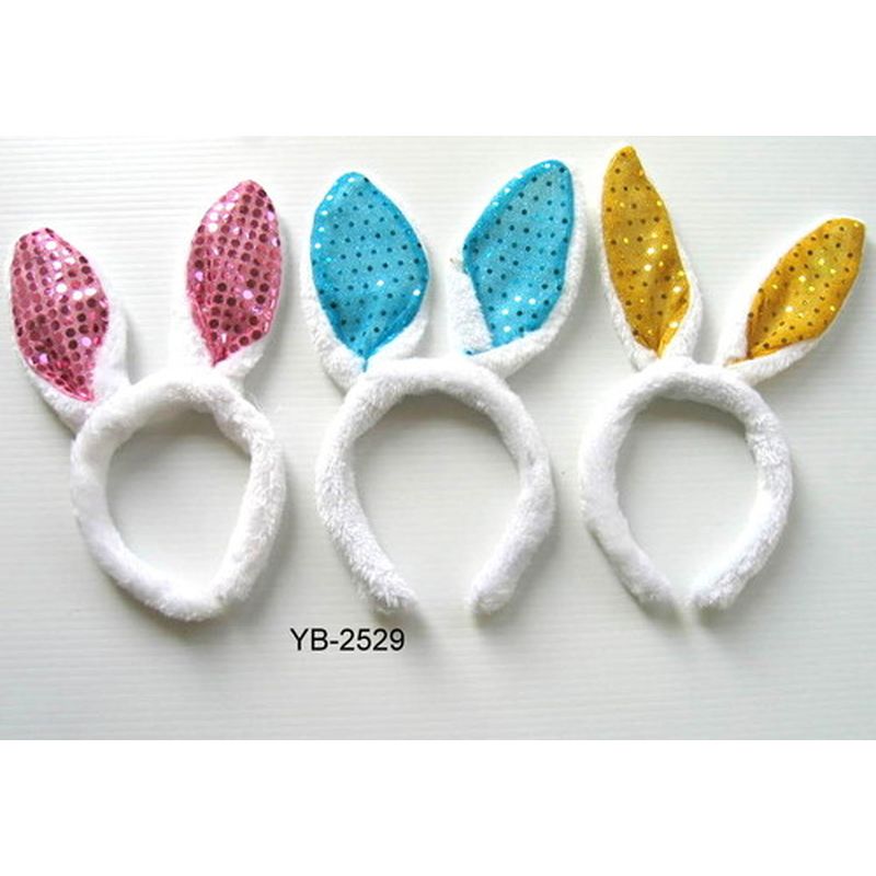 YB-2529 亮片兔耳朵髮箍